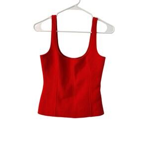 Chic Zara Red Corset Top - Size XSmall, Trendy & Stylish!